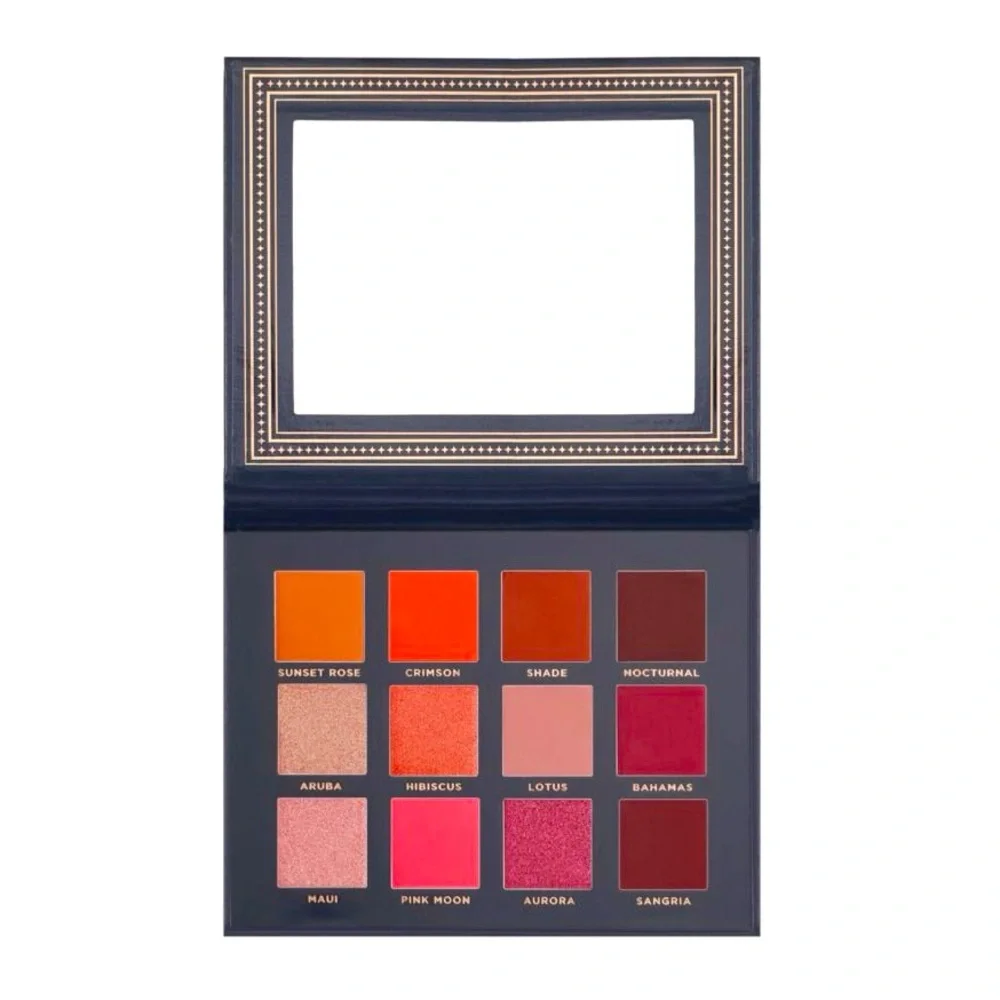 NWOT Ace Beauté “Scarlet Dusk” Pink Red & Orange Warm Hues Eyeshadow Palette